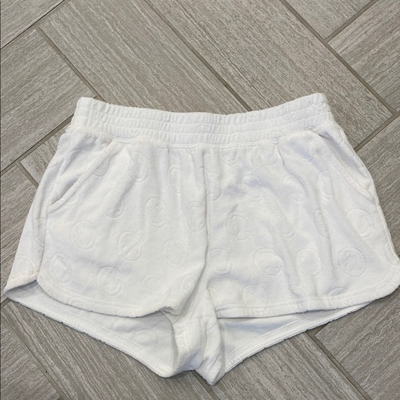 aerie Pants - Aerie White Athletic Shorts with Elastic Waistband and Lightweight Fabric
